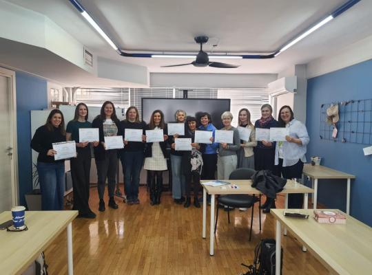 Šeduvos gimnazijos mokytojos gilino dirbtinio intelekto taikymo ugdyme kompetencijas Atėnuose