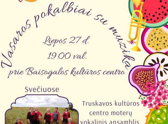 Pramoginės muzikos koncertas „Vasaros pokalbiai su muzika“