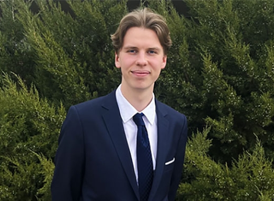 Lietuvos moksleivių sąjungos prezidentas Martynas Dikšaitis