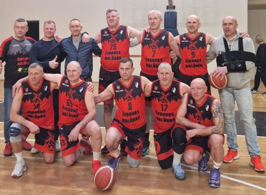 Vyrų komanda (amžiaus grupė 50+) finalo ketverto varžybose Palangoje